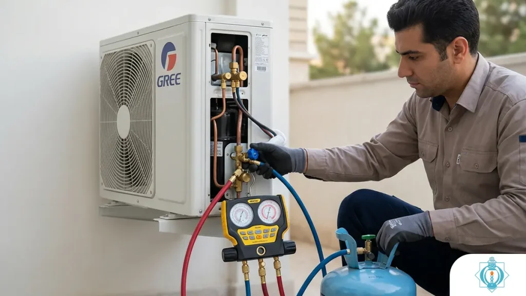 آموزش شارژ کولر گازی - آموزشگاه هدایت